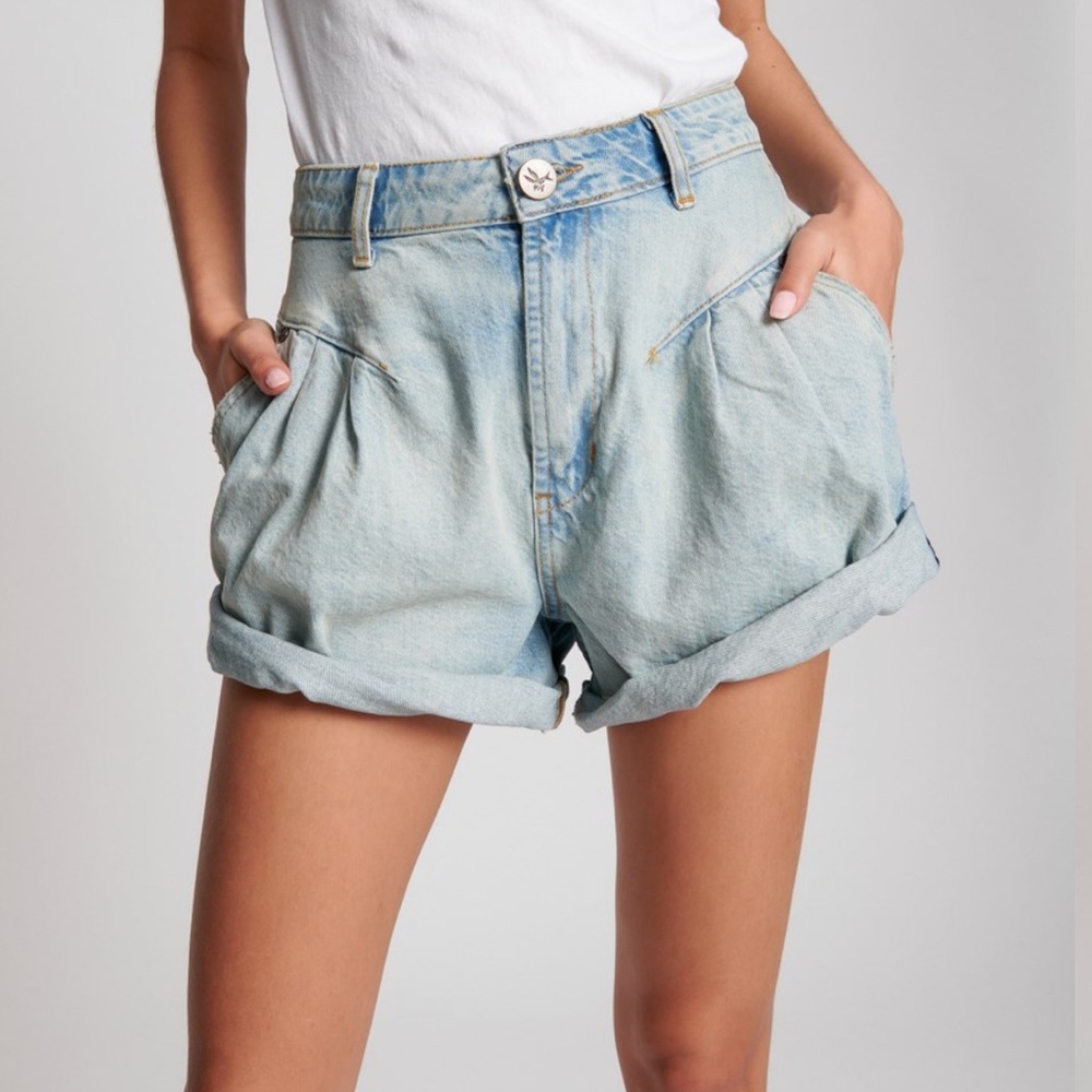 One Teaspoon Kansas Streetwalkers HIGH WAIST 80s SHORT size 24 - Picture 1 of 11